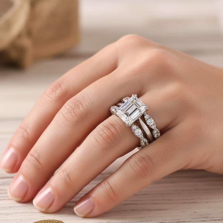 Vintage Silver Bright Layer Ring